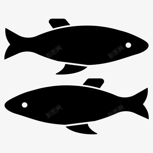 鱼干鱼海鲜图标svg_新图网 https://ixintu.com 干鱼 海鲜 食品 鱼