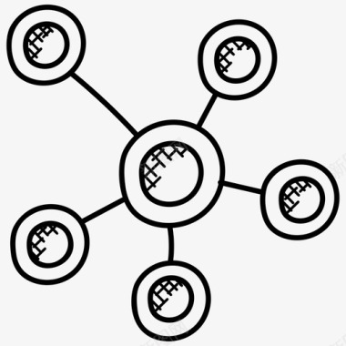 网络拓扑网络架构网络连接图标图标