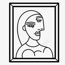 毕加索艺术立体派艺术艺术史图标高清图片