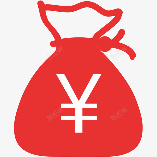 红钱袋svg_新图网 https://ixintu.com 红钱袋