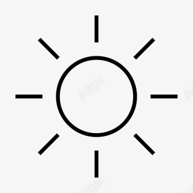 太阳阳光晨曦图标图标