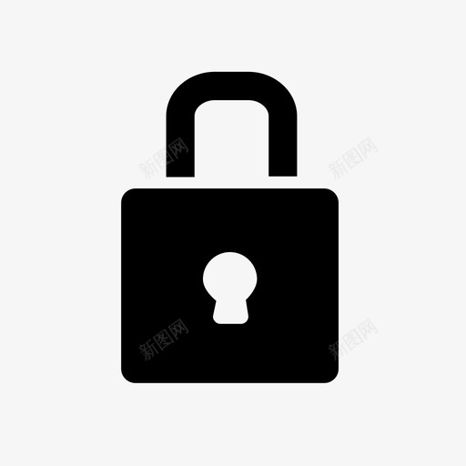 锁安全秘密图标svg_新图网 https://ixintu.com 安全 秘密 锁