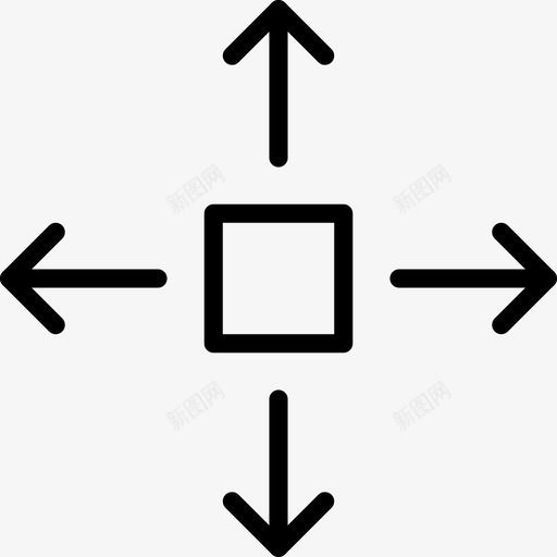 移动对象箭头方向图标svg_新图网 https://ixintu.com 位置 方向 标题方向vol1轮廓 移动对象 箭头