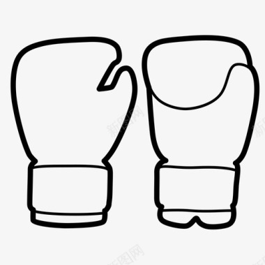 拳击手套泰国图标图标