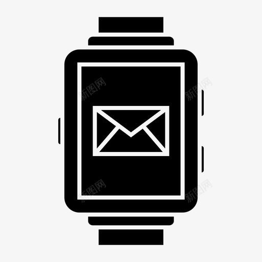 电子邮件设备智能手表图标svg_新图网 https://ixintu.com 技术 智能手表 电子邮件 设备