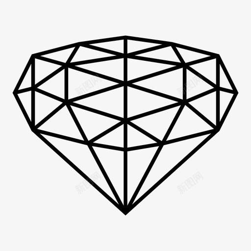钻石辉煌宝石图标svg_新图网 https://ixintu.com 宝石 辉煌 钻石