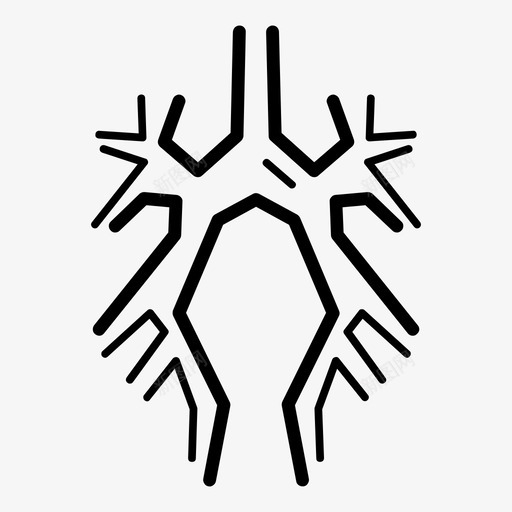 支气管人体器官呼吸系统图标svg_新图网 https://ixintu.com 人体器官 人体器官自我风格 呼吸系统 支气管
