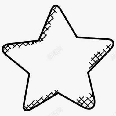星星五角排名图标图标