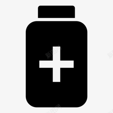 药瓶容器医疗图标图标