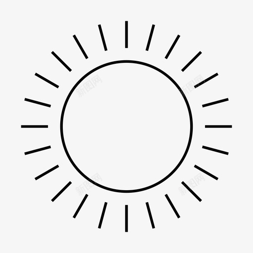 太阳能量光图标svg_新图网 https://ixintu.com 光 太阳 电 能量 自然和生态 阳光