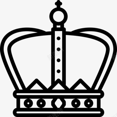 王冠童话国王图标图标