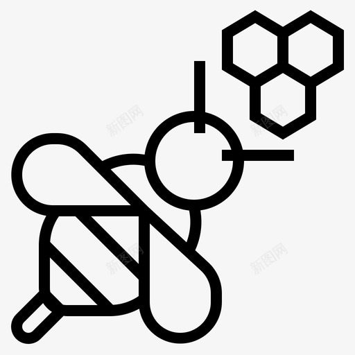 蜜蜂农场蜂蜜图标svg_新图网 https://ixintu.com 农场 蜂蜜 蜜蜂