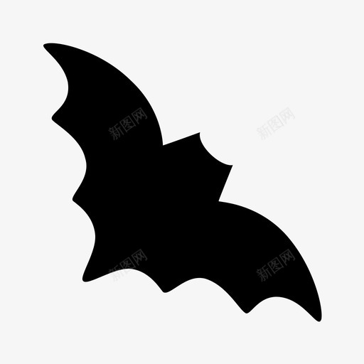 蝙蝠动物恐惧图标svg_新图网 https://ixintu.com 万圣节 动物 恐怖 恐惧 蝙蝠