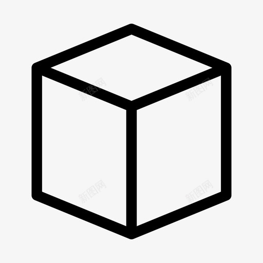 立方盒立方形状图标svg_新图网 https://ixintu.com 盒 立方 立方形状