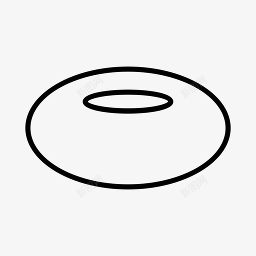 圆甜甜圈几何图标svg_新图网 https://ixintu.com 几何 圆 数学 椭圆 甜甜圈 等轴测
