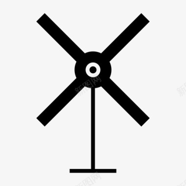 风机能源绿化图标图标