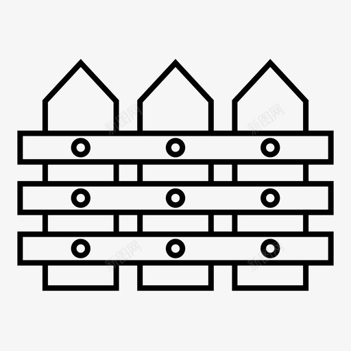 围栏区域建筑图标svg_新图网 https://ixintu.com 区域 围栏 地产 建筑 房地产 房屋 财产
