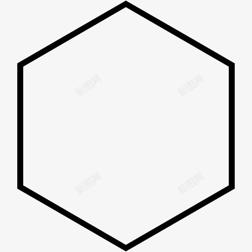 六边形等边场图标svg_新图网 https://ixintu.com 五边形 六边形 同角 场 平 平场 等边