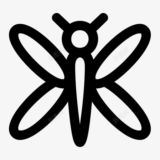 蜻蜓虫子昆虫图标svg_新图网 https://ixintu.com 昆虫 翅膀 虫子 蜻蜓