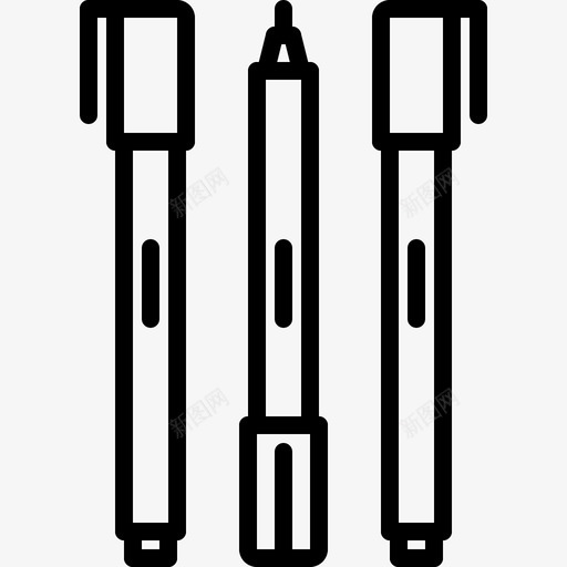 钢笔书法工艺图标svg_新图网 https://ixintu.com 书法 工艺 毡尖 细尖 钢笔