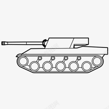 坦克军队炮兵图标图标