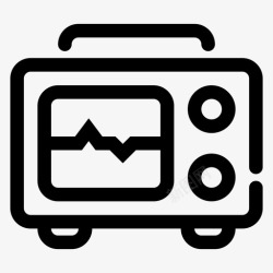 工程设备示波器物理信号图标高清图片