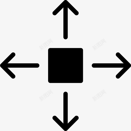 移动对象箭头方向图标svg_新图网 https://ixintu.com 位置 图标方向vol1实体 方向 移动对象 箭头