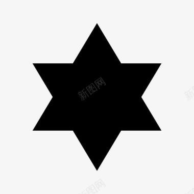 星星天堂犹太人图标图标