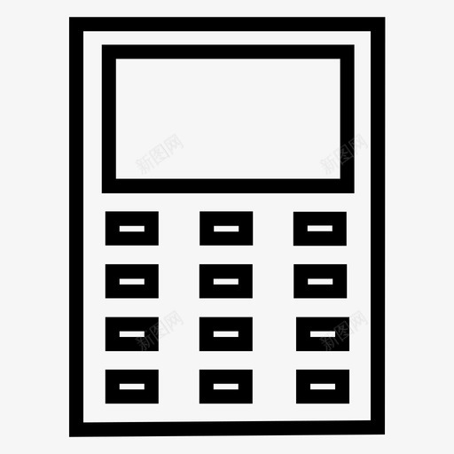 固定数字机器数字计算器图标svg_新图网 https://ixintu.com 固定数字 机器数字 计算器