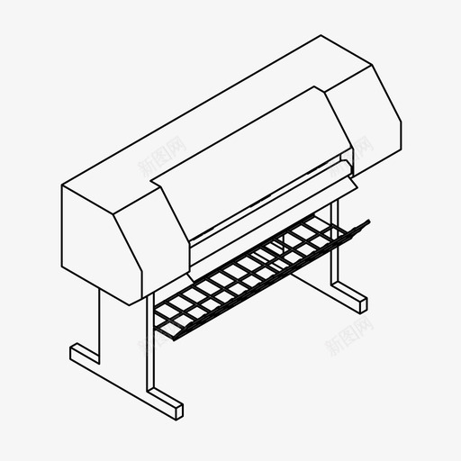 绘图仪大幅面工具图标svg_新图网 https://ixintu.com 大幅面 总格式 打印 打印机 绘图仪 设计工具