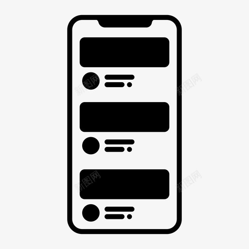 移动接口应用程序iphone图标svg_新图网 https://ixintu.com iphone 列表 应用程序 移动接口 移动用户体验