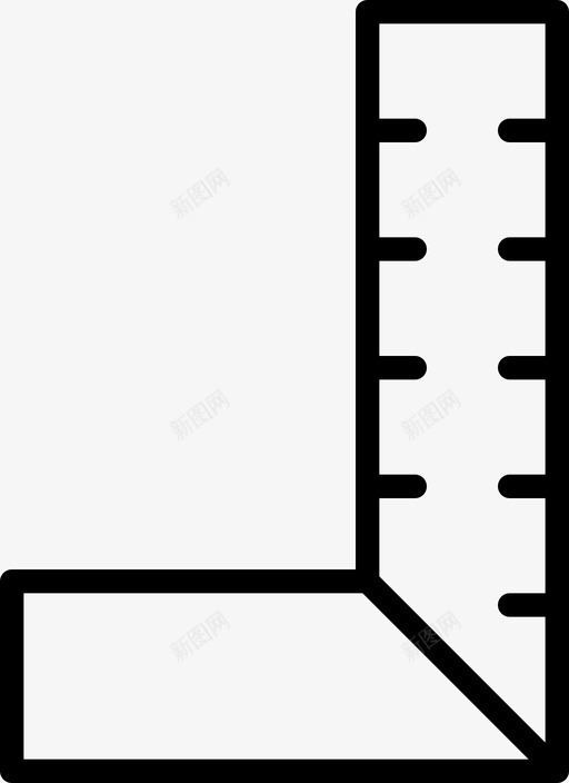 角尺厘米英寸图标svg_新图网 https://ixintu.com 厘米 工具 比例尺 花园和工具薄 英寸 角尺 量具