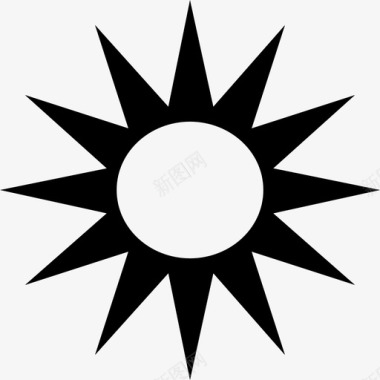 阳光星星夏天图标图标