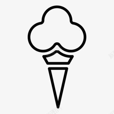 冰激凌蛋卷冰镇美味图标图标