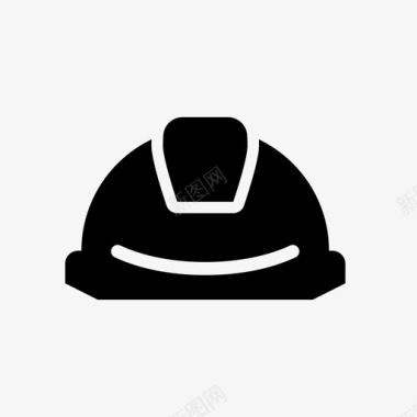 头盔建筑劳工图标图标