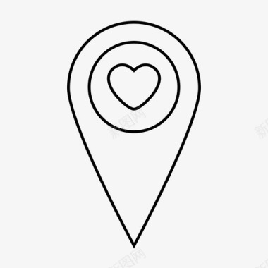 地点周年纪念日爱情图标图标