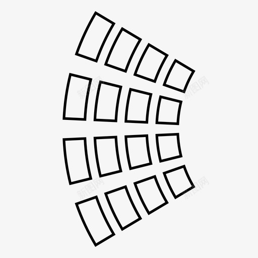 方形图案弧形画笔图标svg_新图网 https://ixintu.com 图案 弧形 方形图案 瓷砖 画笔