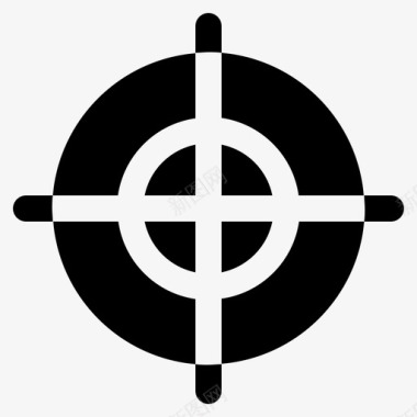 目标瞄准弓箭手图标图标
