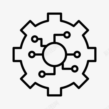 整定系统齿轮科技图标图标