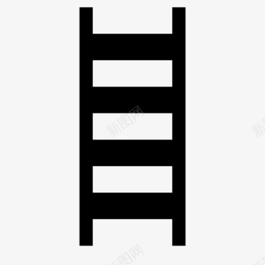 梯子阁楼铺位图标图标