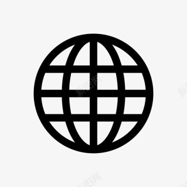 互联网浏览器地球仪图标图标
