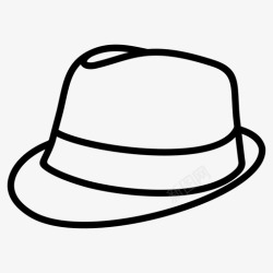 巴拿马帽古巴帽子帽子经典款式图标高清图片
