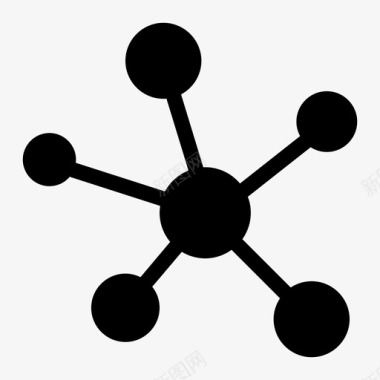 分子网络图标图标