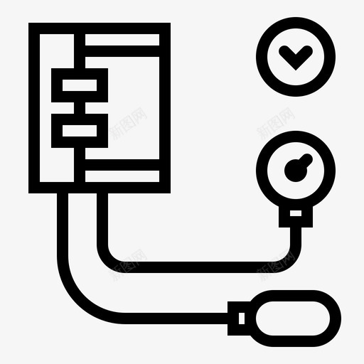 血压护理健康图标svg_新图网 https://ixintu.com 健康 医疗 医疗组成部分 护理 血压