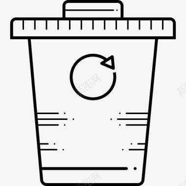 回收垃圾箱容器图标图标