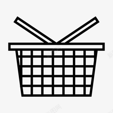 篮子假日购物篮图标图标