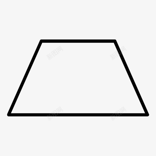正方形长方体几何体图标svg_新图网 https://ixintu.com 几何体 数学 梯形 正方形 规则 长方体
