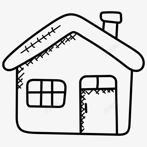 主页建筑房子图标svg_新图网 https://ixintu.com 主页 媒体涂鸦图标 小屋 建筑 房子