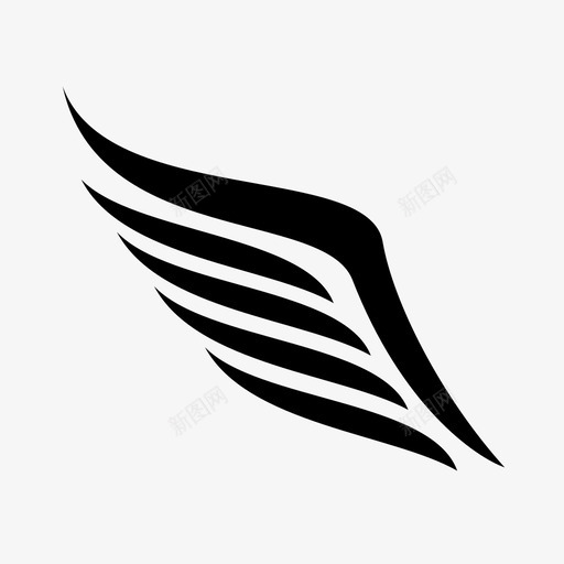 翅膀鸟的翅膀飞翔图标svg_新图网 https://ixintu.com 有翅膀 翅膀 自由 飞翔 鸟的翅膀