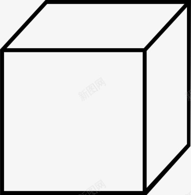 立方体几何体四边形图标图标